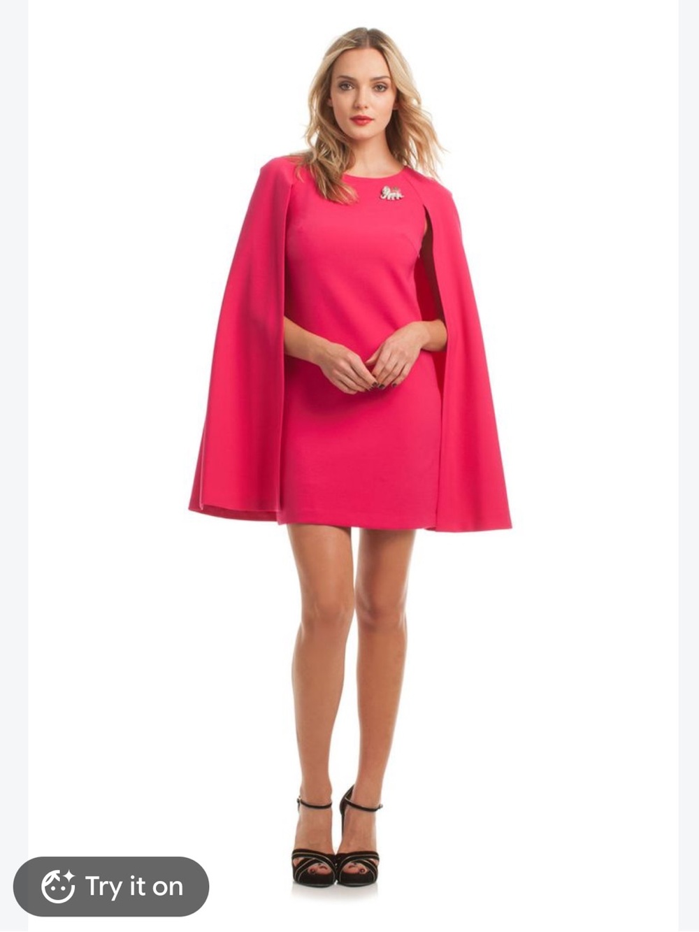 Trina Turk Pink Cape dress